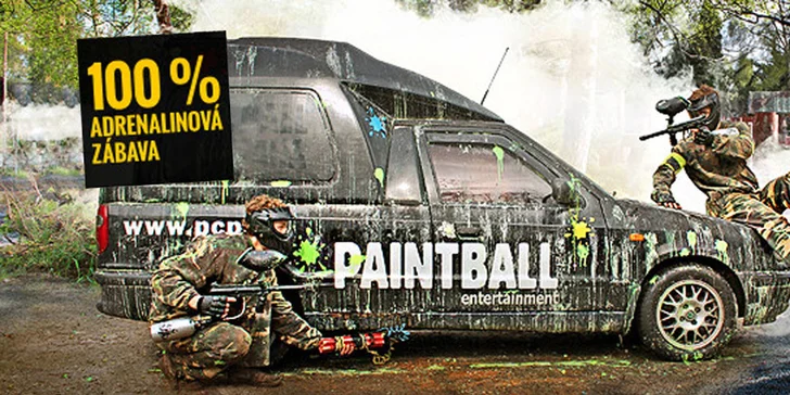 4 hodiny paintballu a 150 kuliček v aréně Alcatraz!