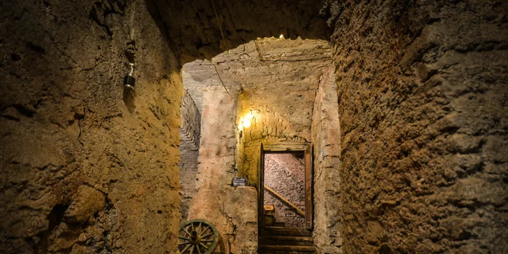 V podzemí navštívíte i palác Jiřího z Poděbrad. 