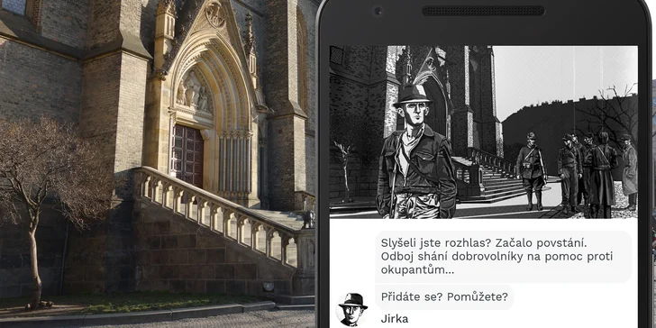 Venkovní šifrovací hra Pražské povstání až pro 8 hráčů v 1 nebo 2 týmech