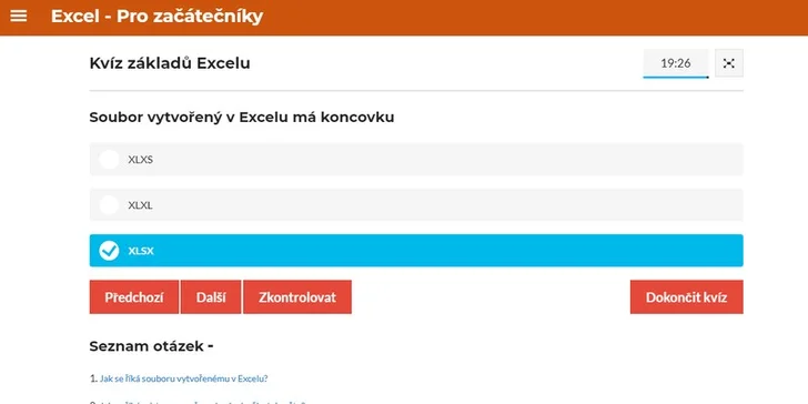Na závěr si můžete vyzkoušet dobrovolný kvíz.