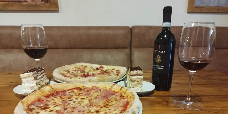 Dejte si i sklenku italského vína, ať je hostina dokonalá. 