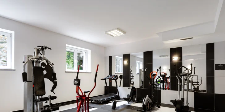 Stejně jako do wellness zóny budete mít neomezený vstup i do fitness.