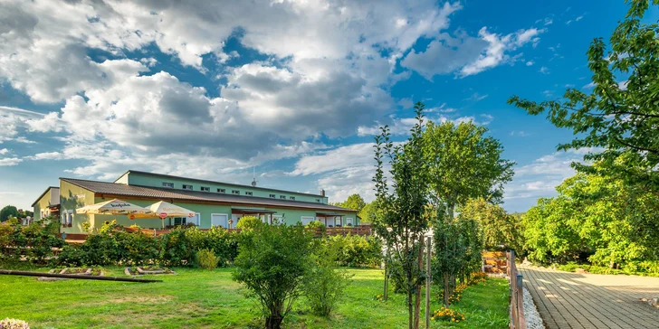 Zahrada vybízí k relaxaci, ale nabízí i spoustu zábavy a sportovního vyžití. 