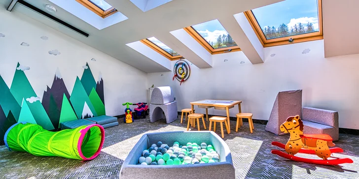 Apartmánový dom ponúka bohaté vyžitie aj pre najmenších hostí.