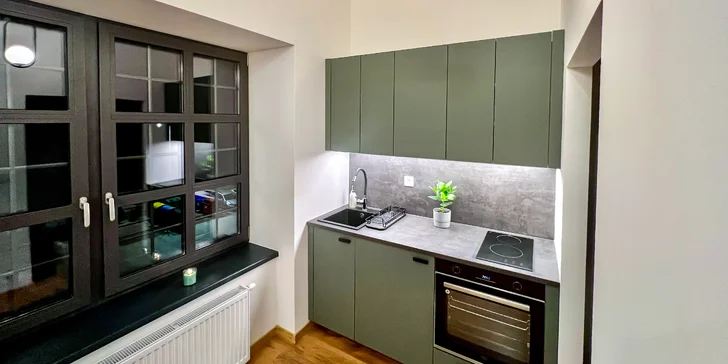 Apartmán disponuje plně vybavenou kuchyní, ve které si uvaříte všelijaké pochoutky.
