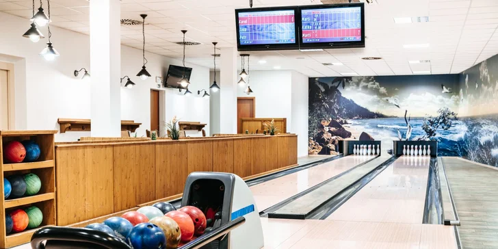 V hotelu najdete i bowling, ten je ve vybrané variantě v rámci ceny.