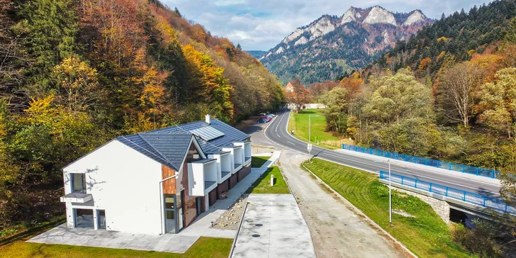 Novovybudovaný apartmánový dom Lietajúci Cyprián v Pieninách