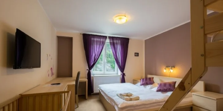 Čekají vás krásně zařízené moderní pokoje.