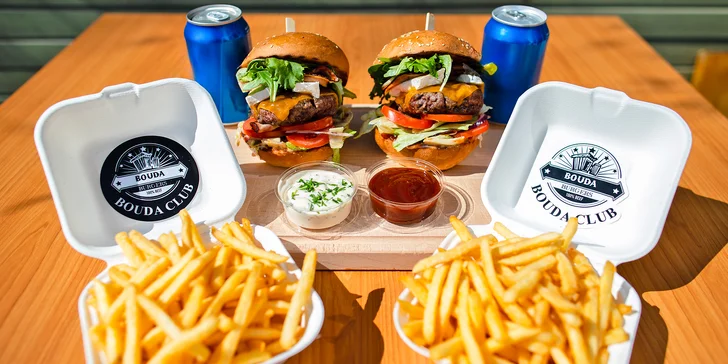 Kromě 100% hovězího masa  v burgerech najdete celou řadu dalších kvalitních surovin – čedar, hermelín, slaninu nebo BBQ omáčku z Ameriky. 