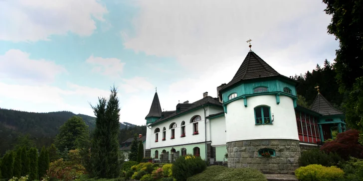 Hotel byl původně loveckým zámečkem, postaven byl v 19. století. 