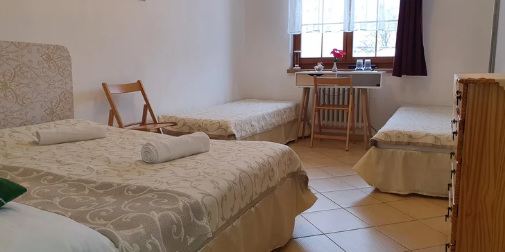 Čeká vás útulný pokoj a skvělé jídlo.