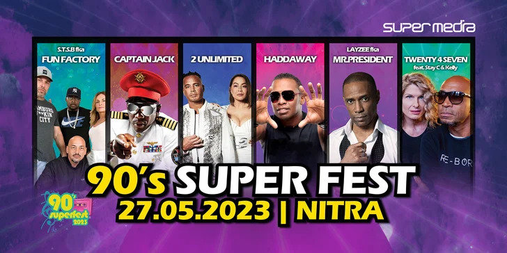 Vstup pre 1 osobu na podujatie SUPERFEST 2023 v Nitre