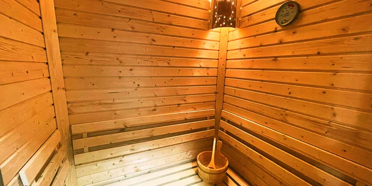 Čeká tu na vás privátní finská sauna...
