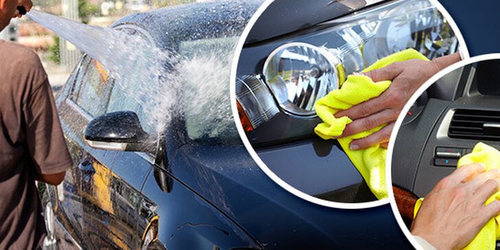 Ruční mytí vozu včetně kompletního čištění interiéru