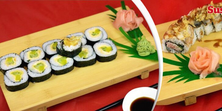 Prvotřídní sushi sety s 30 nebo 28 kousky