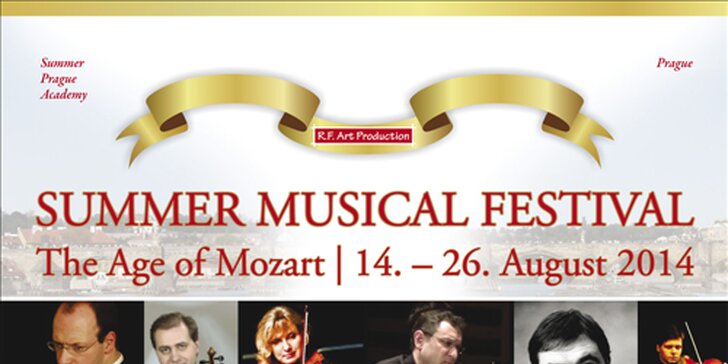 Vstupenky na Mezinárodní Hudební Akademie a Letní Hudební Festival! Age of Mozart
