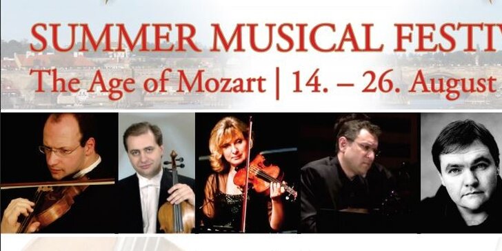 Vstupenky na Mezinárodní Hudební Akademie a Letní Hudební Festival! Age of Mozart