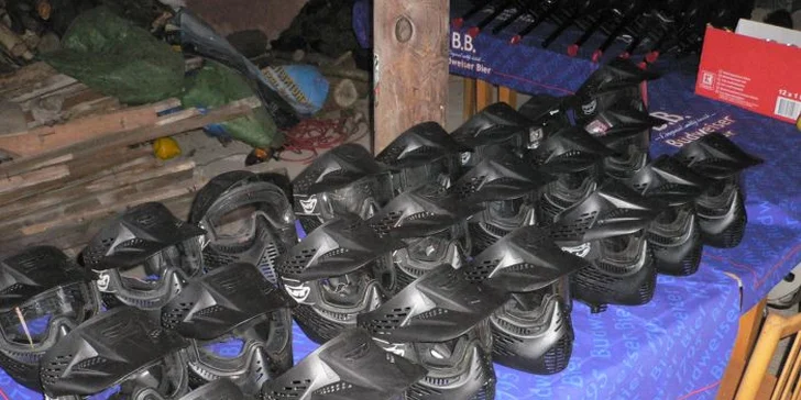 Paintballová přestřelka bez časového limitu: 100 či 200 kuliček a komplet výbava