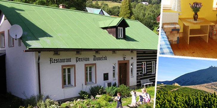 3denní pobyt pro 3 osoby v Peci pod Sněžkou - Velké Úpě