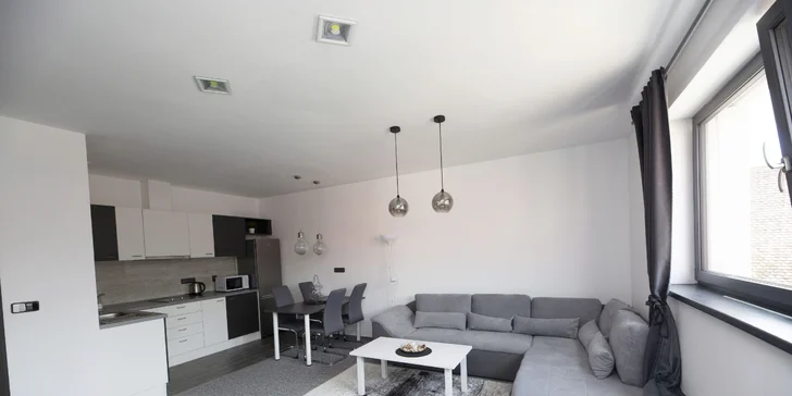 Každý apartmán má vybavenú kuchyňu na základné varenie.