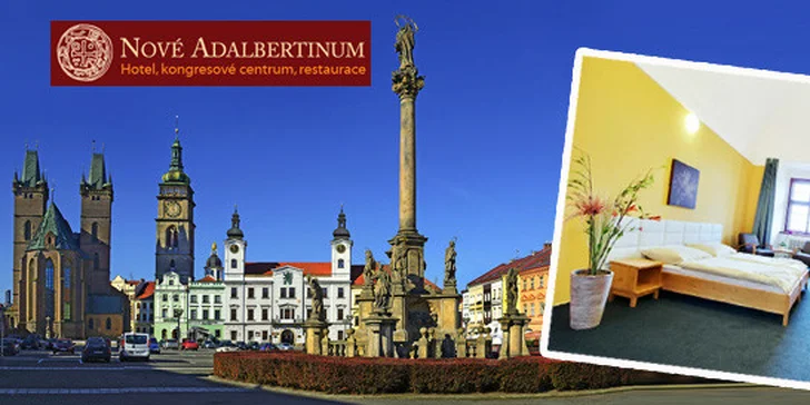 3denní romantika v centru Hradce Králové pro dva