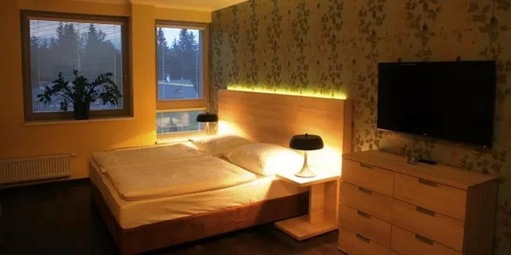 3-4 dny s plnou penzí a all inclusive nápoji v Harrachově v extra velkých apartmánech