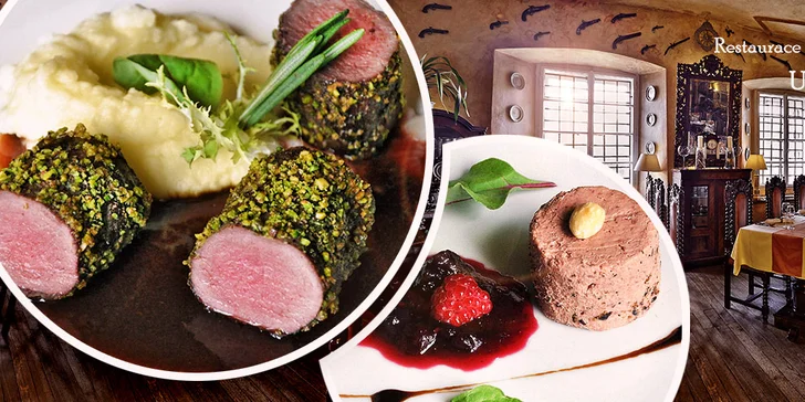 Zvěřinové menu pro dva v restauraci U Císařů