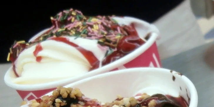 200 g oblíbeného frozen yogurtu + BONUS