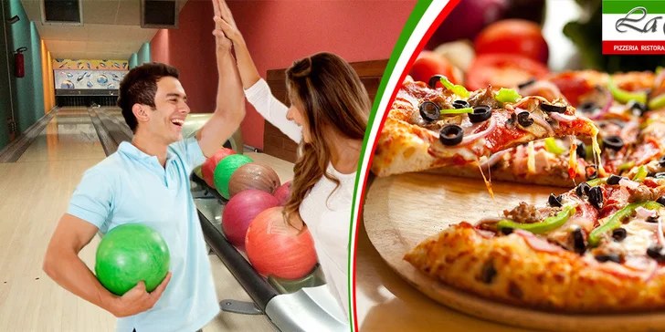 Dvě skvělé pizzy + hodina bowlingu v Karviné