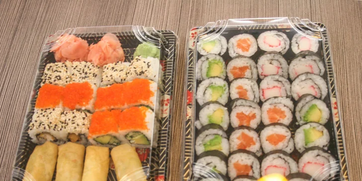 Výběr ze 4 sushi menu v podniku Ginza na Floře