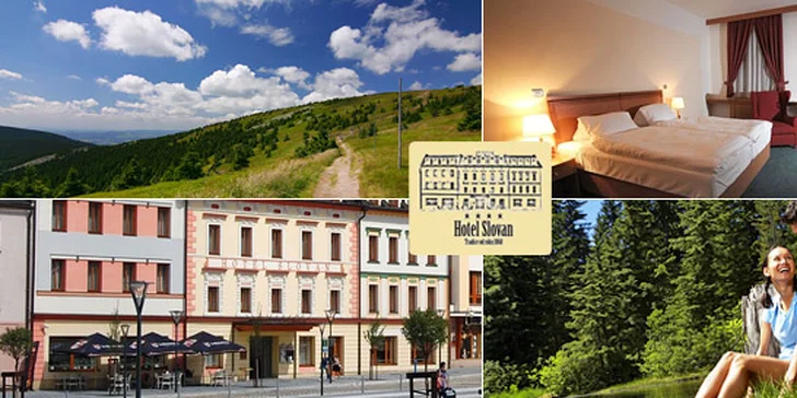 2390 Kč za 3denní pobyt PRO DVA v hotelu Slovan Jeseník**** včetně polopenze. Vychutnejte si spojení tradiční lázeňské atmosféry s moderními službami!