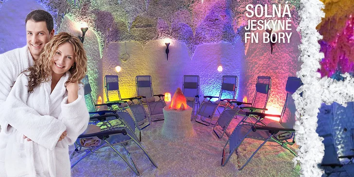 Dva vstupy do vyhlášené solné jeskyně FN Bory