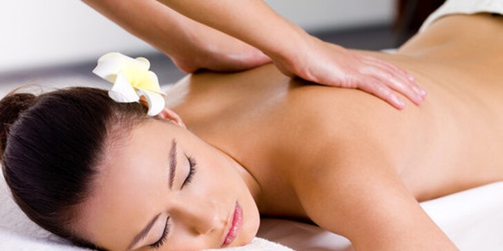 60 minut aromaterapeutické či rehabilitační masáže