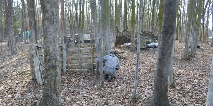 3 hodiny paintballové přestřelky + 100 kuliček