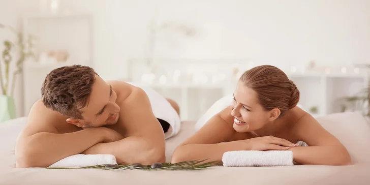 Aromaterapeutická párová masáž vč. aroma koupele nohou: 60-120 min. relaxu