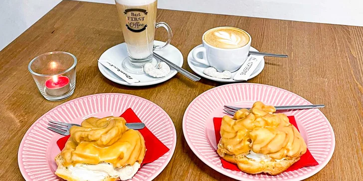 Cappuccino na odnos s sebou nebo káva a dortík pro jednoho i pro dva
