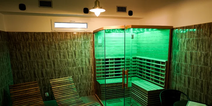 Privátní sauna bude k dispozici jen vám dvěma. 