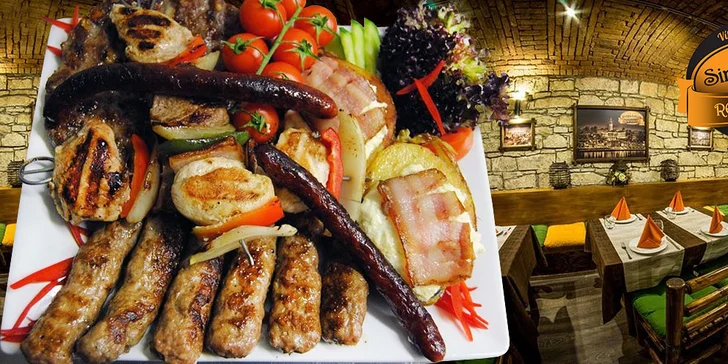 Chutný Kalemegdanský mix grill (600 g) pro dva
