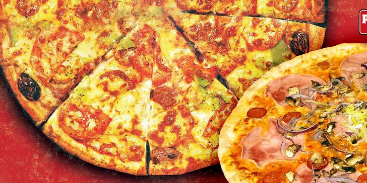 Dvě pizzy do krabice - vyberte si podle vaší chuti