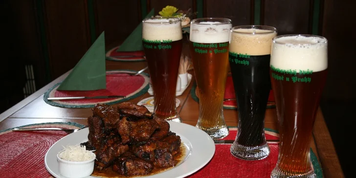 Pečená žebra pro dva, 4 piva k tomu a další s sebou
