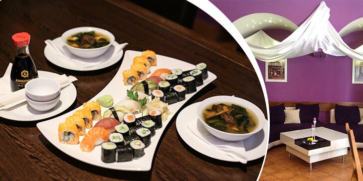 Sushi menu pro dva v restauraci Abri Sushi