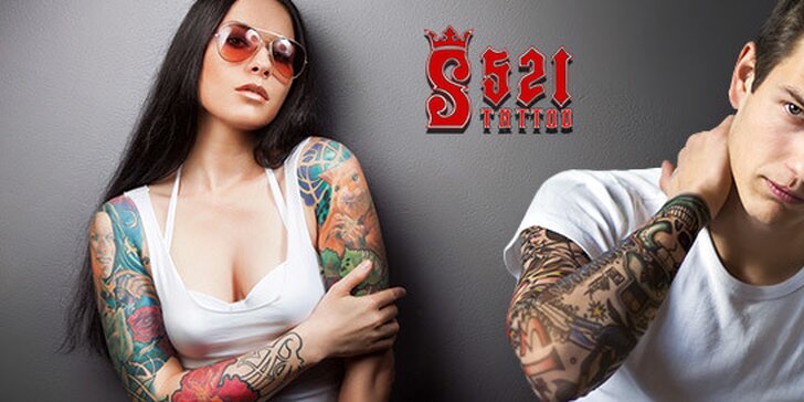 Tetování v salonu Š521 Tattoo ve třech variantách