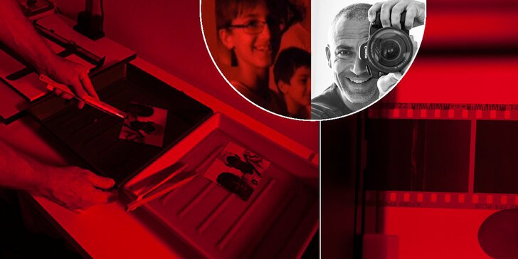 Fotografické kouzlení - 4hodinový kurz vyvolávání fotografií ve fotokomoře s Janem Tuháčkem.