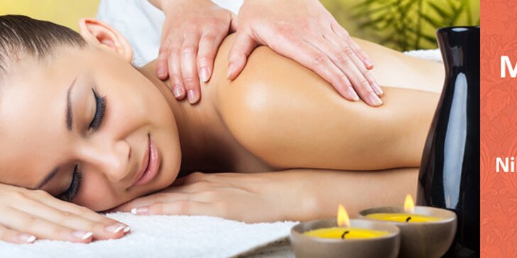 Víkendová 60minutová relaxační masáž zad s peelingem