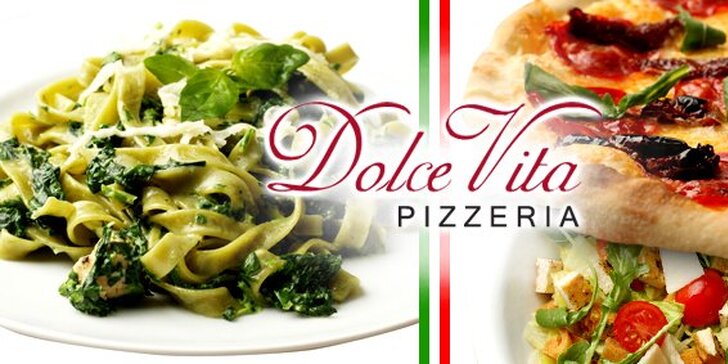 119 Kč za dvě pizzy, dvoje těstoviny, gnocchi nebo dvakrát rizoto v pizzerii Dolce Vita. Italská nabídka, která se neodmítá, se slevou 64 %!