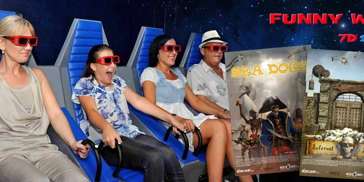 Dva lístky do 7D kina - skvělá zábava a adrenalin