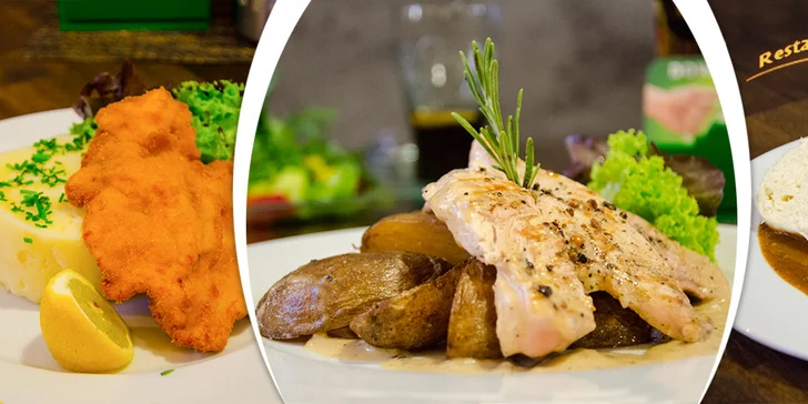 České 3chodové menu pro dva v restauraci Titanic