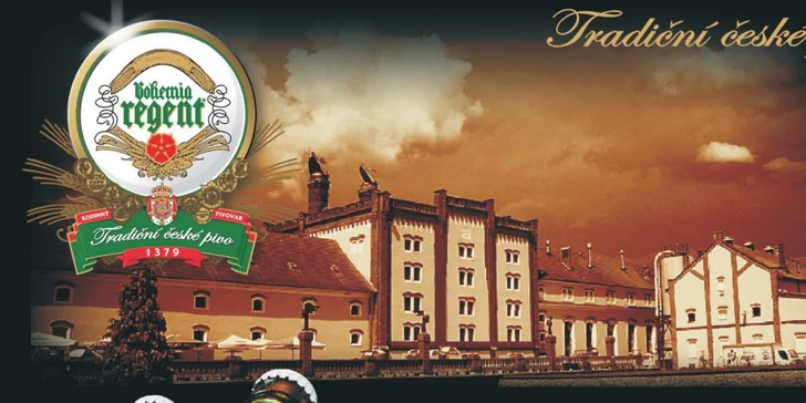 Rozšířená degustace v pivovaru Regent Třeboň vč. prohlídky pro 4 osoby
