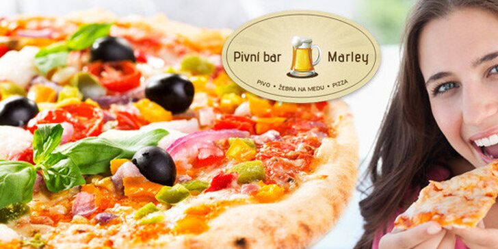 2 pizzy dle vlastního výběru v Pivním baru Marley