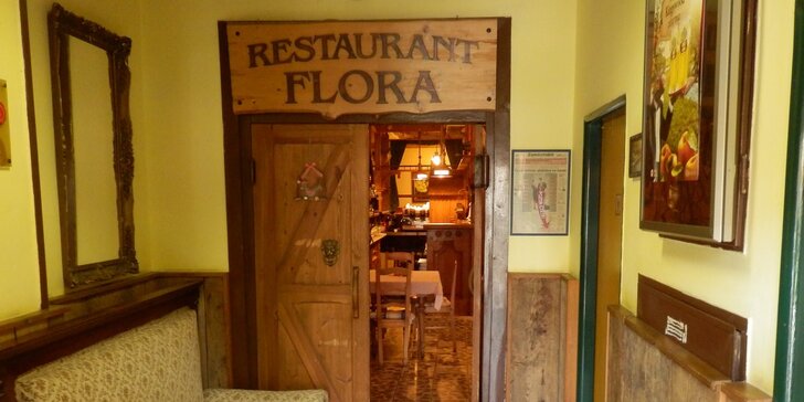 35% sleva na cokoli z české klasiky i dalších jídel v Restaurantu Flora